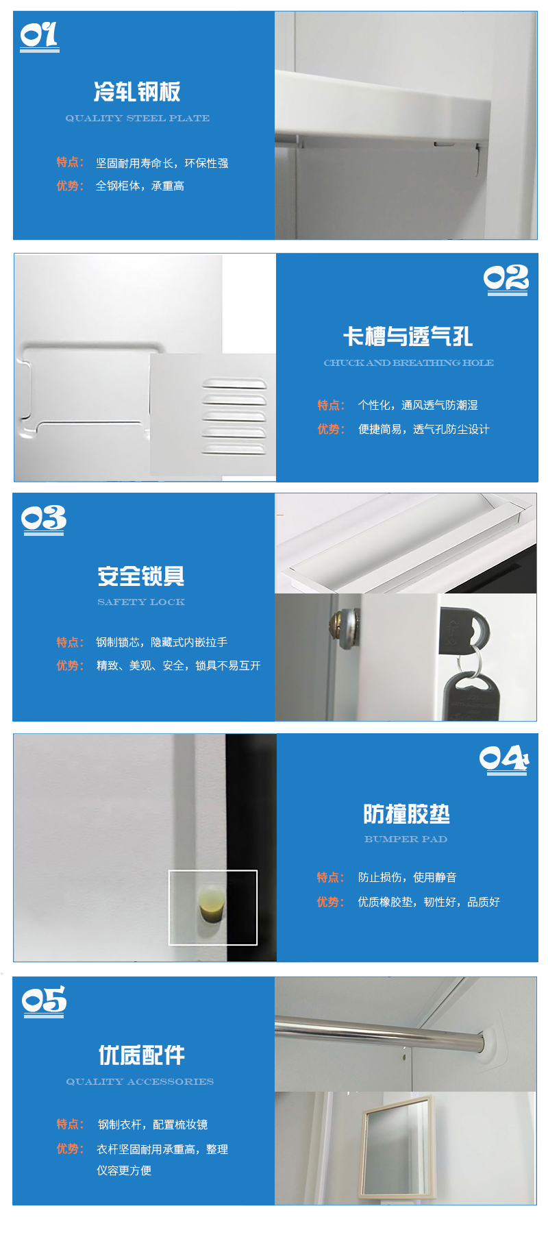 海發(fā)HF-YGNL系列鋼制更衣柜細(xì)節(jié)，更衣柜產(chǎn)品介紹